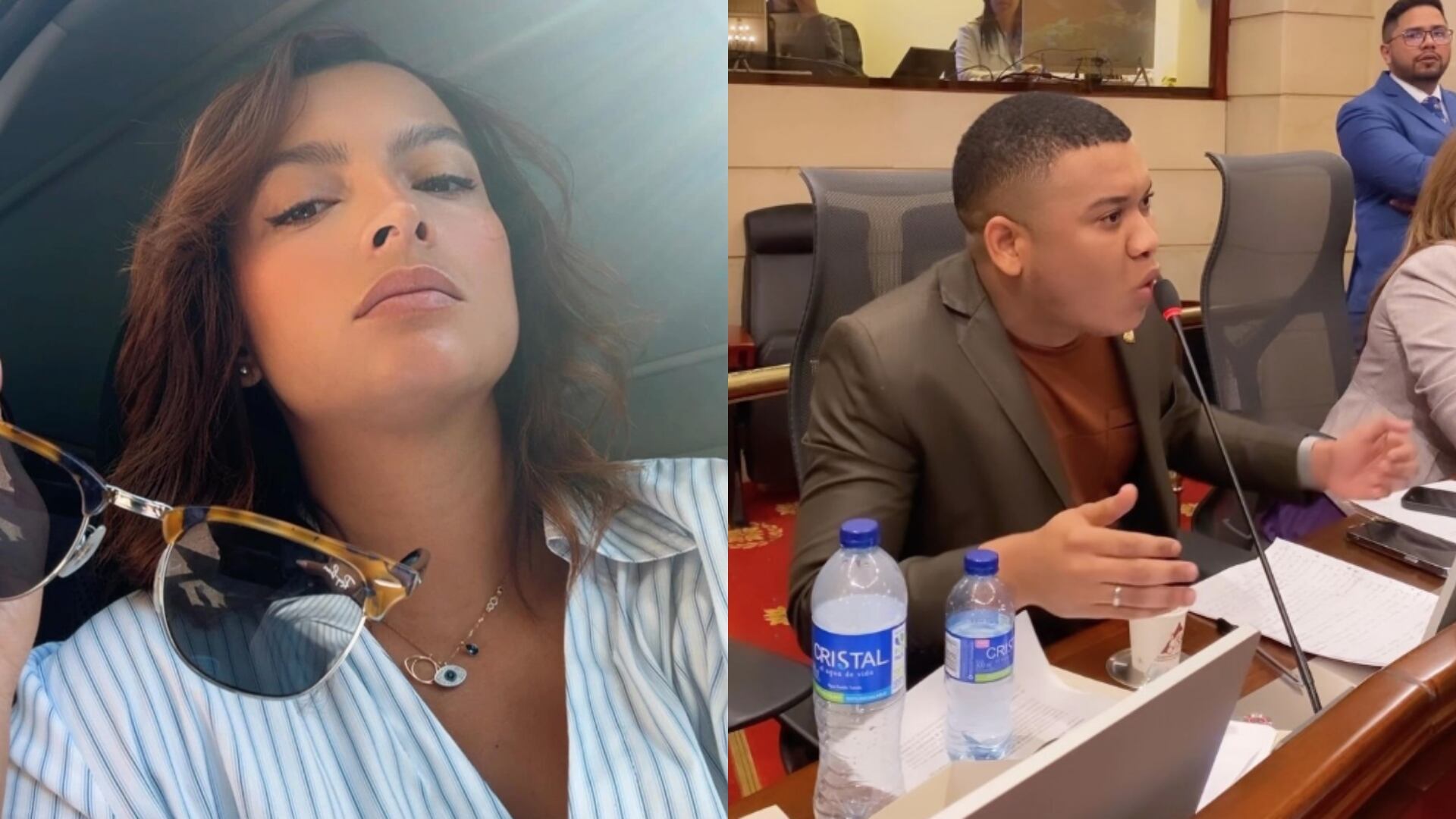 Rifirrafe de Andrea Petro y Miguel Polo Polo.