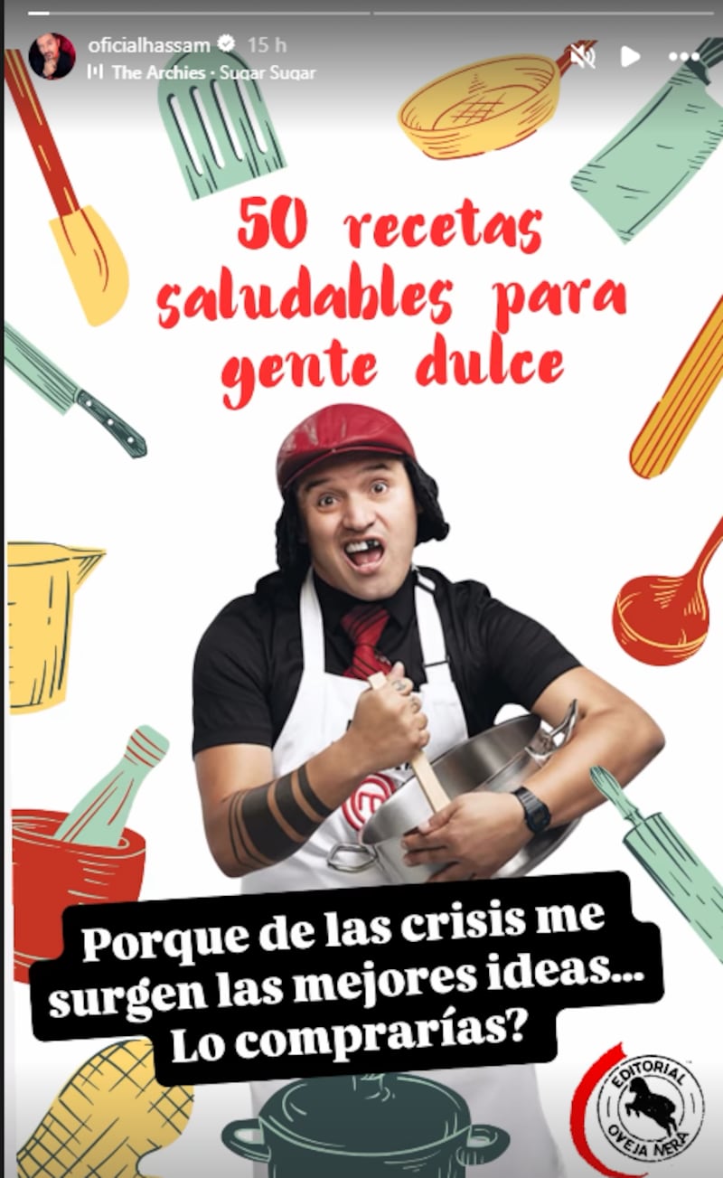 Hassam mostró su nuevo proyecto en medio de su recuperación