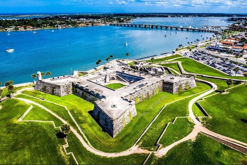 Vista aérea del Castillo de San Marcos, Florida