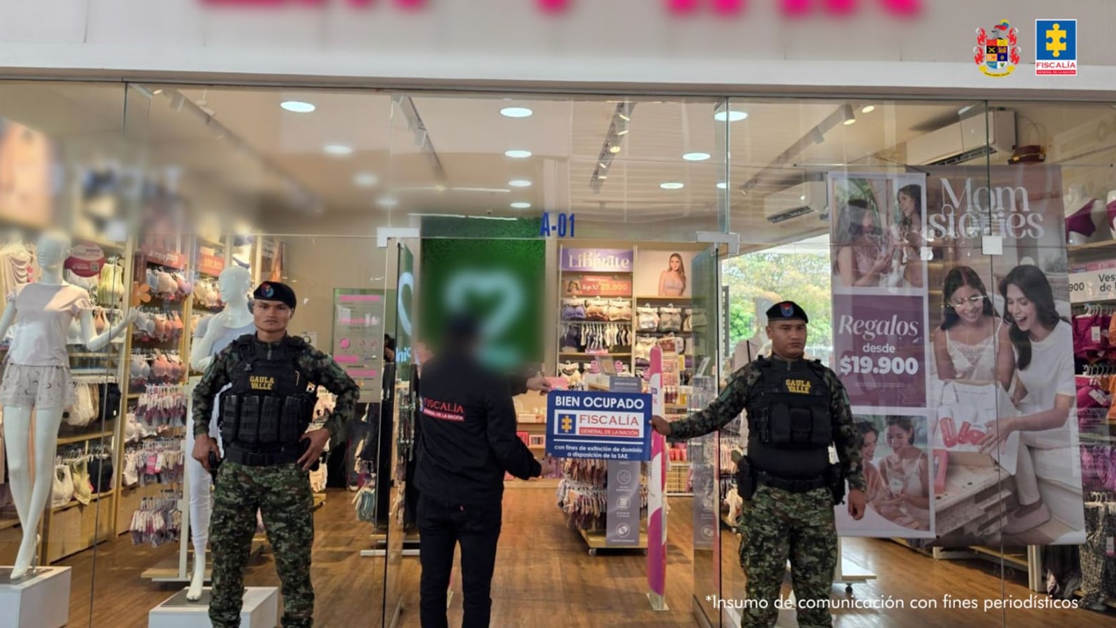 Fiscalía ocupó 405 locales en extinción de dominio pertenecientes a Lili Pink.