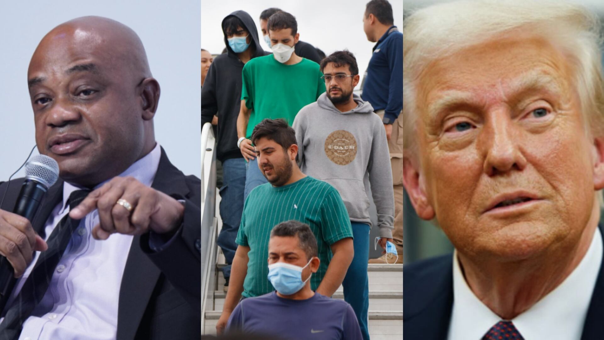 Luis Gilberto Murillo, Canciller de Colombia y Donald Trump, presidente de Estados Unidos.