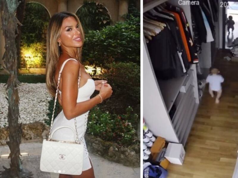 Video: la esposa del goleador argentino Lautaro Martínez salva a su bebé de un grave accidente doméstico
