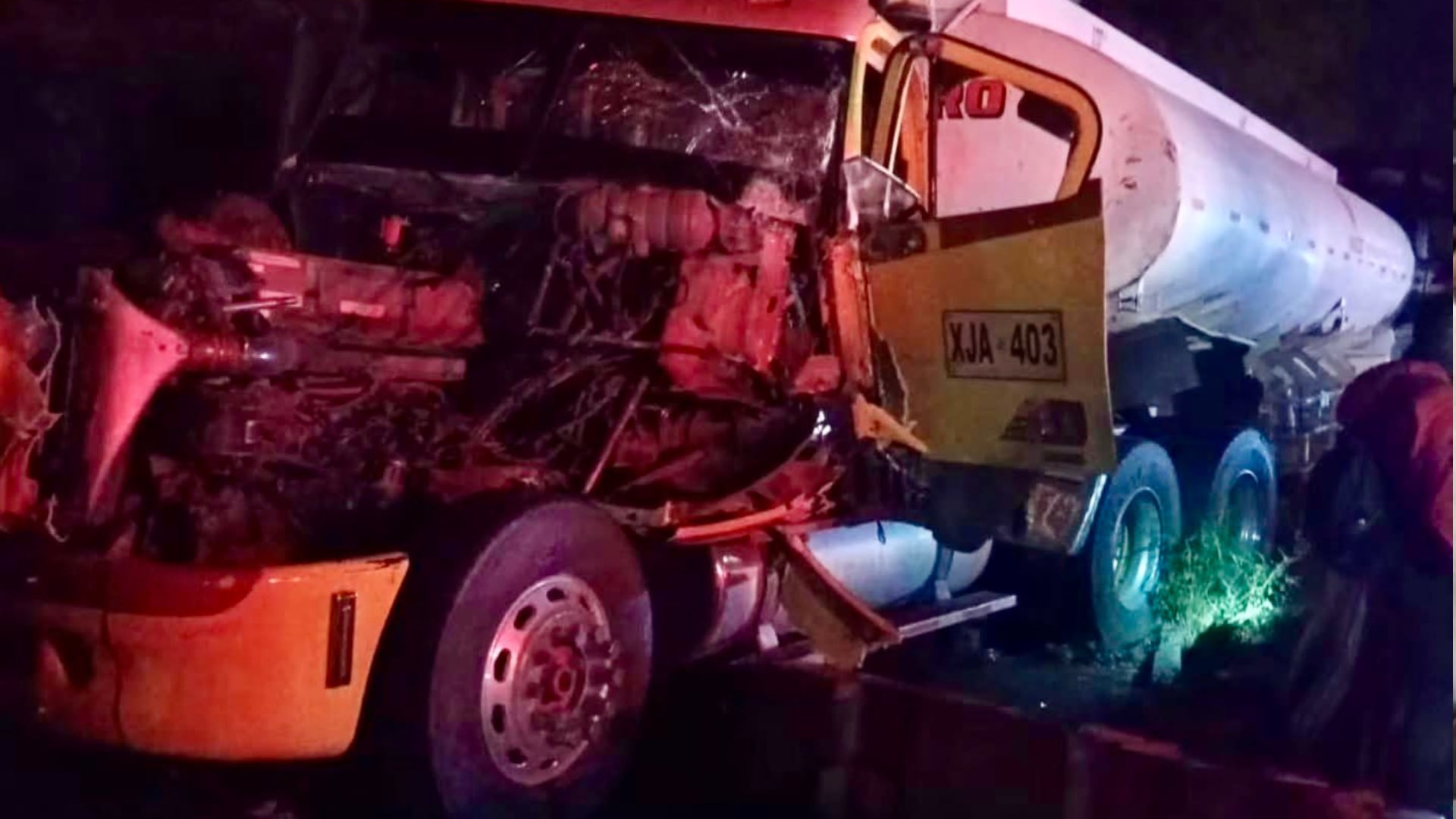 Accidente vía Armenia a Cajamarca