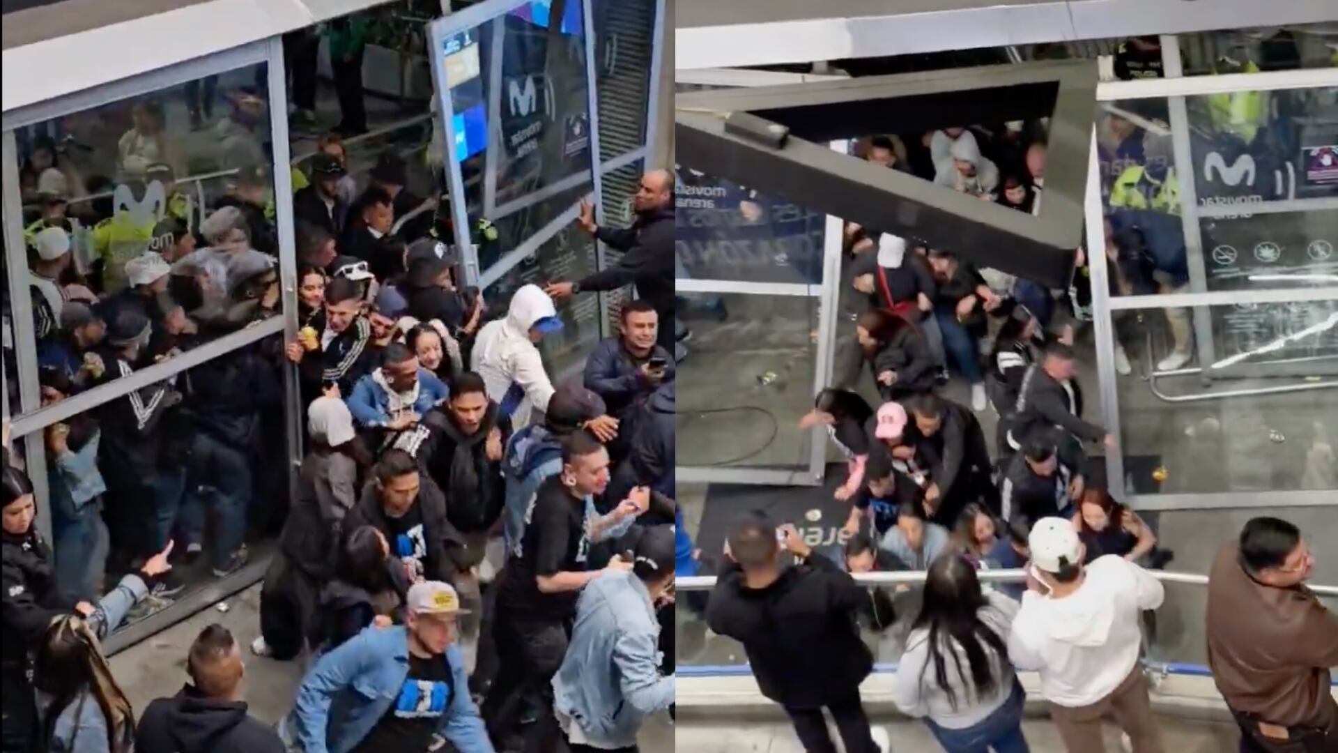 Barras irrumpieron el Movistar Arena por el concierto de Damas Gratis