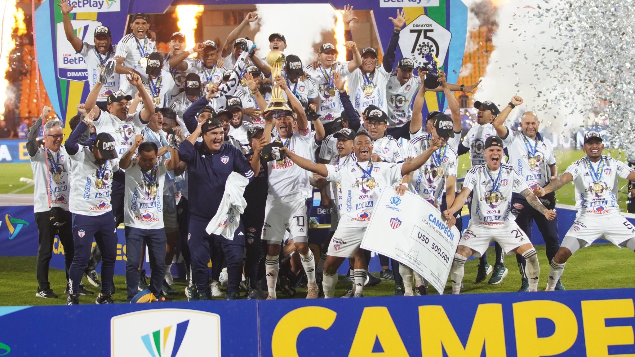 Escalafón de campeones del fútbol colombiano, tras la décima estrella de Junior