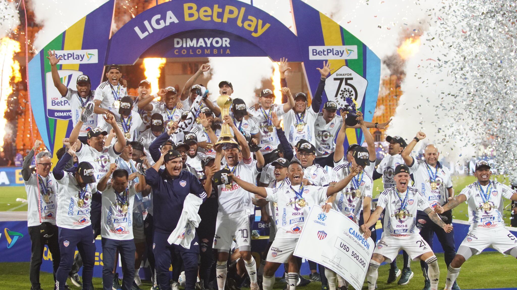 Escalafón de campeones del fútbol colombiano, tras la décima estrella de Junior