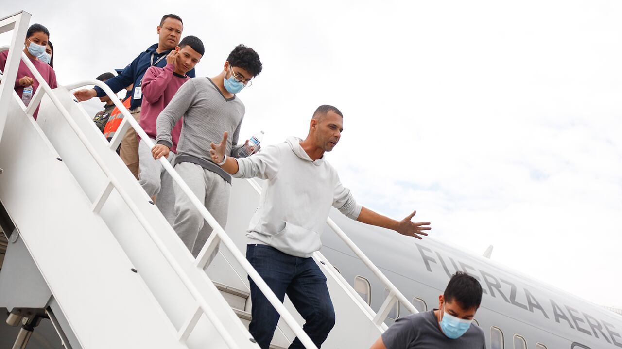 Colombianos deportados de Estados Unidos.