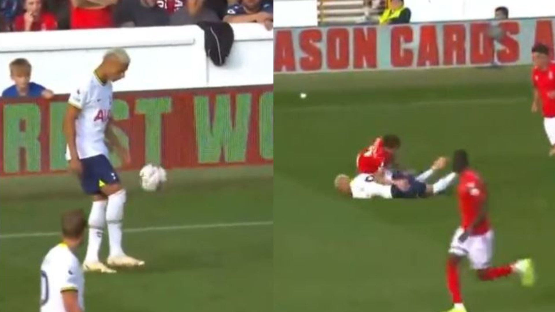 A Richarlison lo castigaron por hacer un terrible lujo ante el Nottingham.