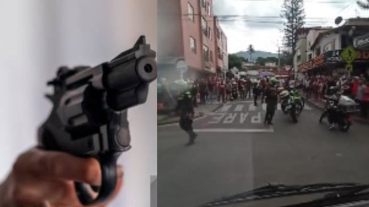 En balacera en Medellín asesinan a un fletero en plena vía pública.