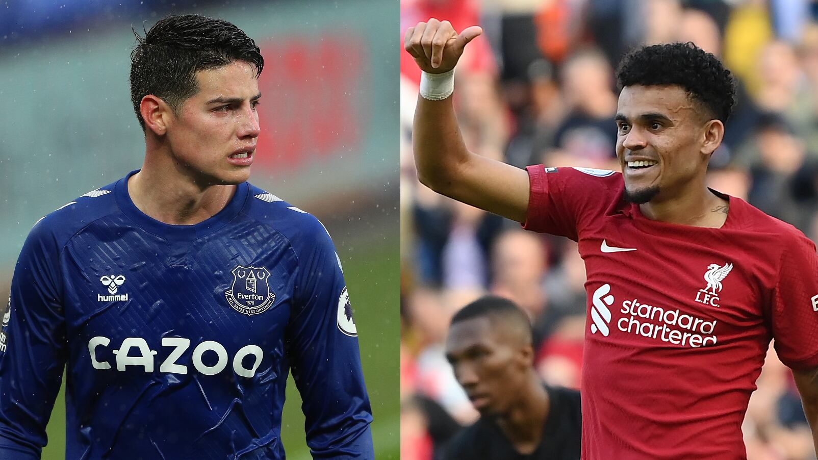 James Rodríguez y Luis Díaz