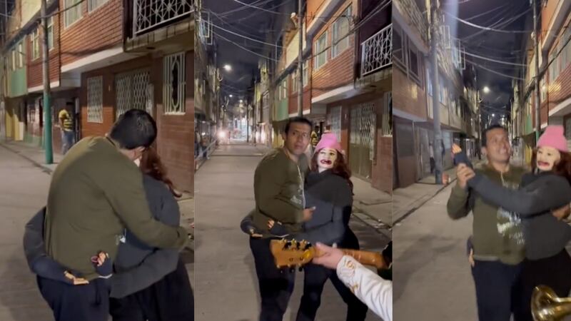 Cristian Montenegro volvió a aparecer dedicando una serenata de mariachis a su novia de trapo