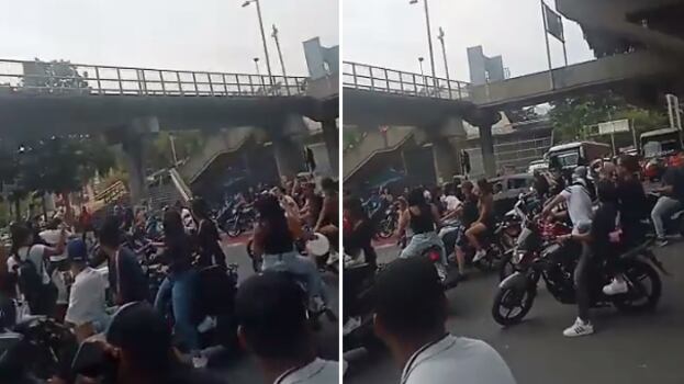 Con disparos al aire despiden a ladrones en Medellín