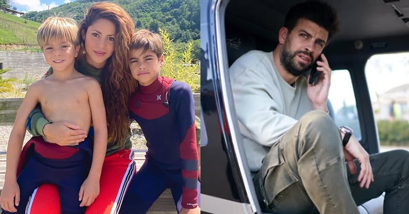 Shakira y Piqué hijos