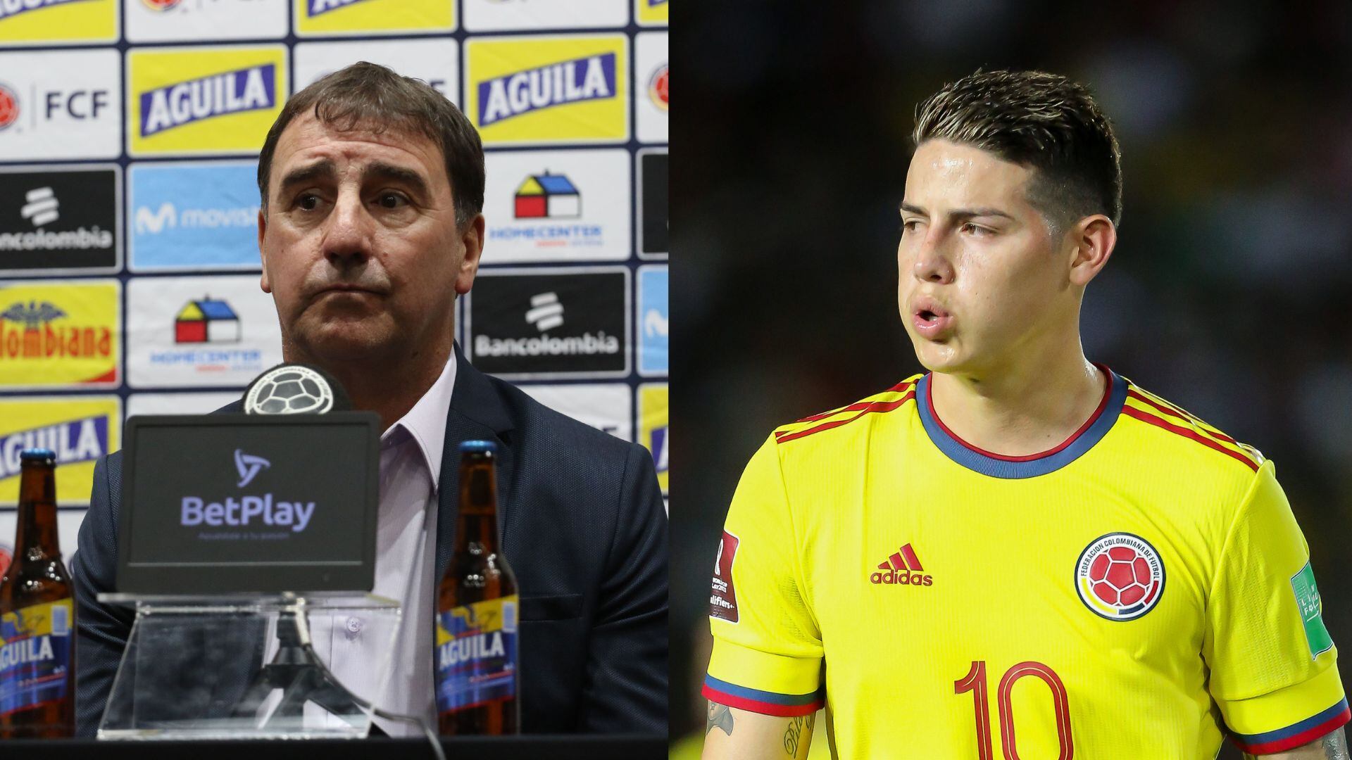 Néstor Lorenzo recibió duras críticas por convocar a James Rodríguez.