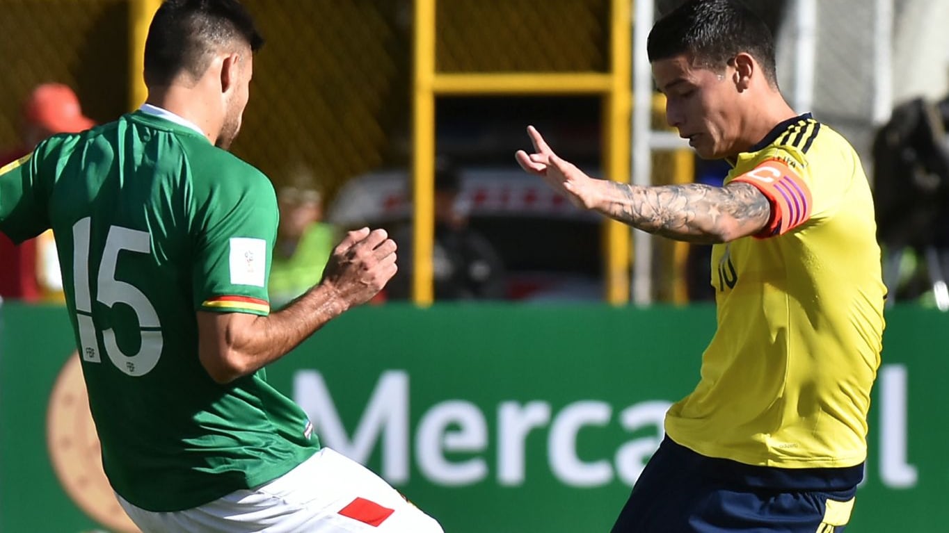 Convocatoria de Bolivia VS Colombia por Fecha 13 Eliminatorias