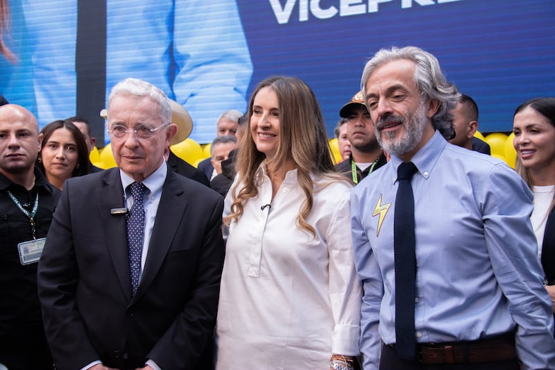 Alvaro Uribe, Paloma Valencia y Juan Daniel Oviedo