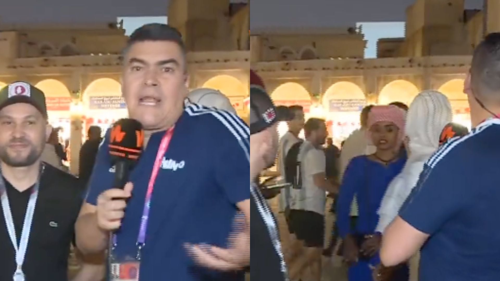 Eduardo Luis y el desplante que recibió de unos hinchas argentinos.