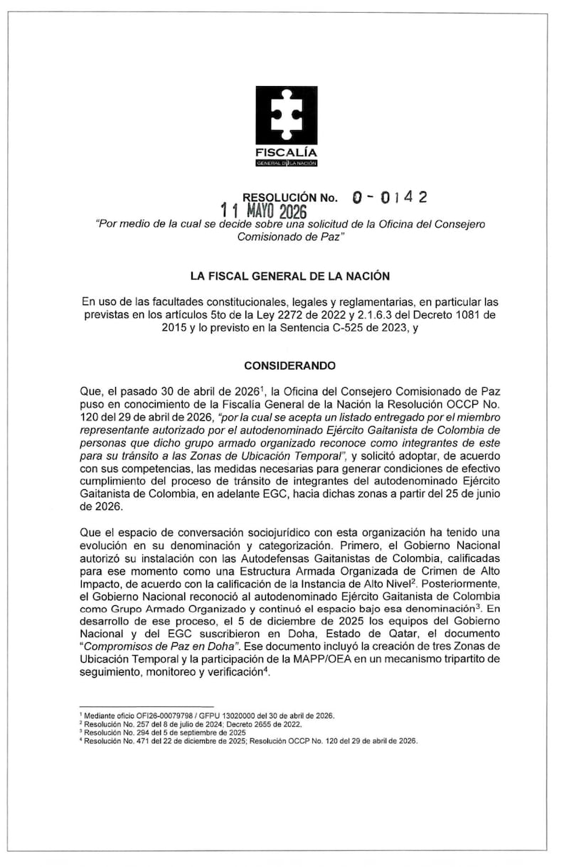 Fiscalía Gerenal de la Nacional