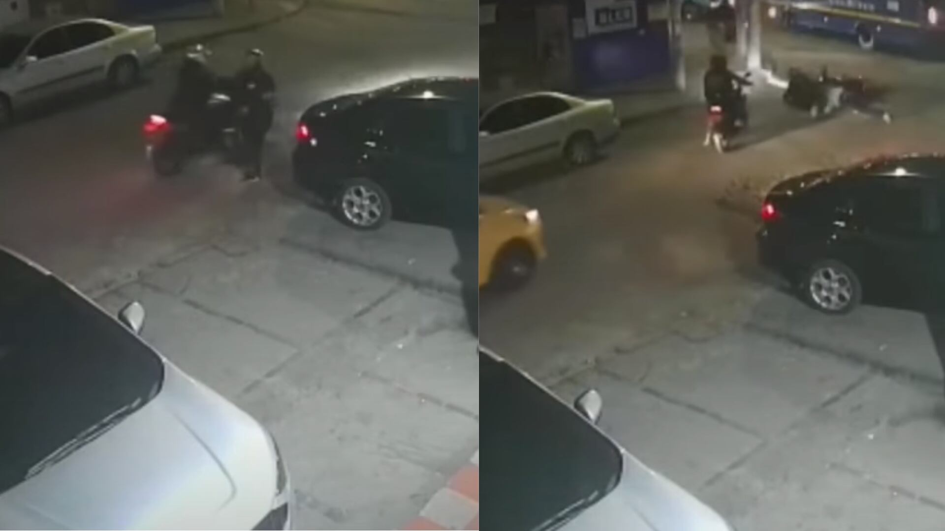 Una patada voladora recibió delincuente cuando huía tras intentar robar una moto