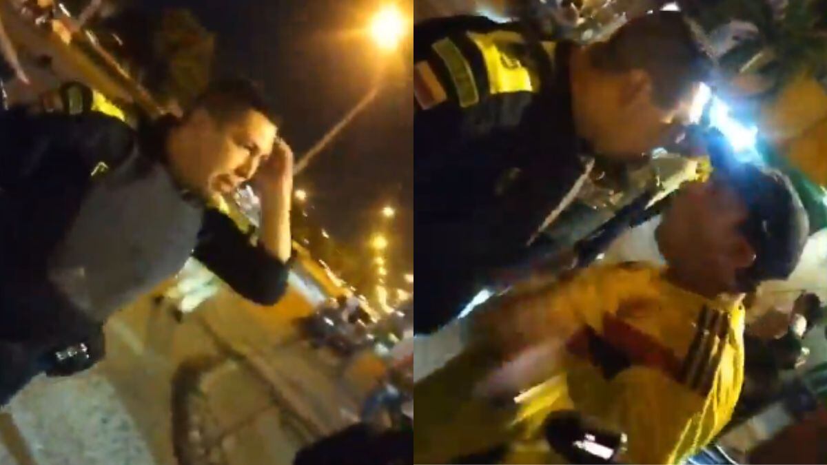 Una pelea se presentó entre un hincha y policía luego del partido de la Copa América en Cali.