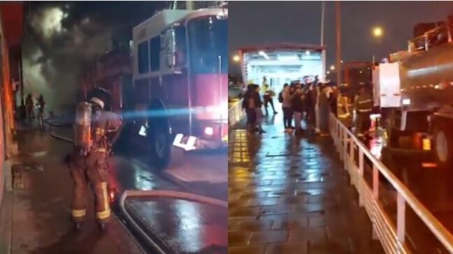 Portal Américas: se suspende el servicio de Transmilenio por grave incendio.