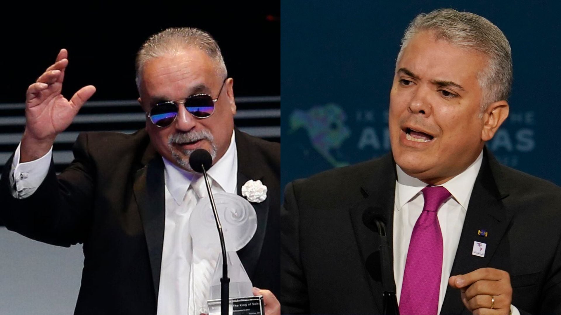 Willie Colón e Iván Duque