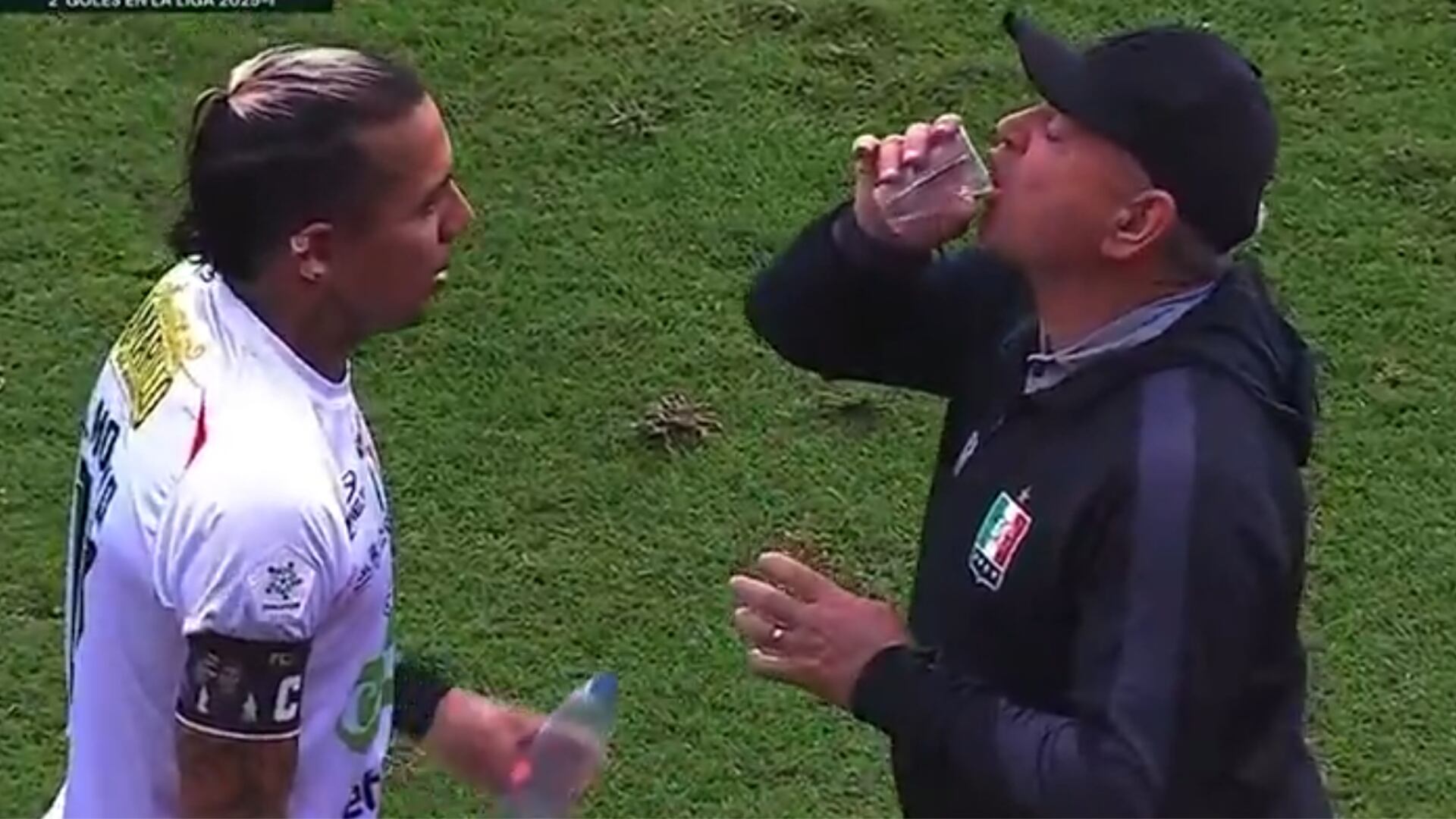 Dayro Moreno y el 'Arriero' Herrera - Foto: Captura de pantalla