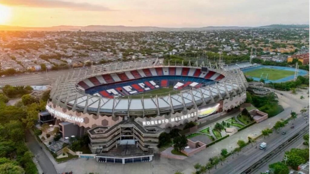 Foto del Estadio Metropolitano en Barranquilla.