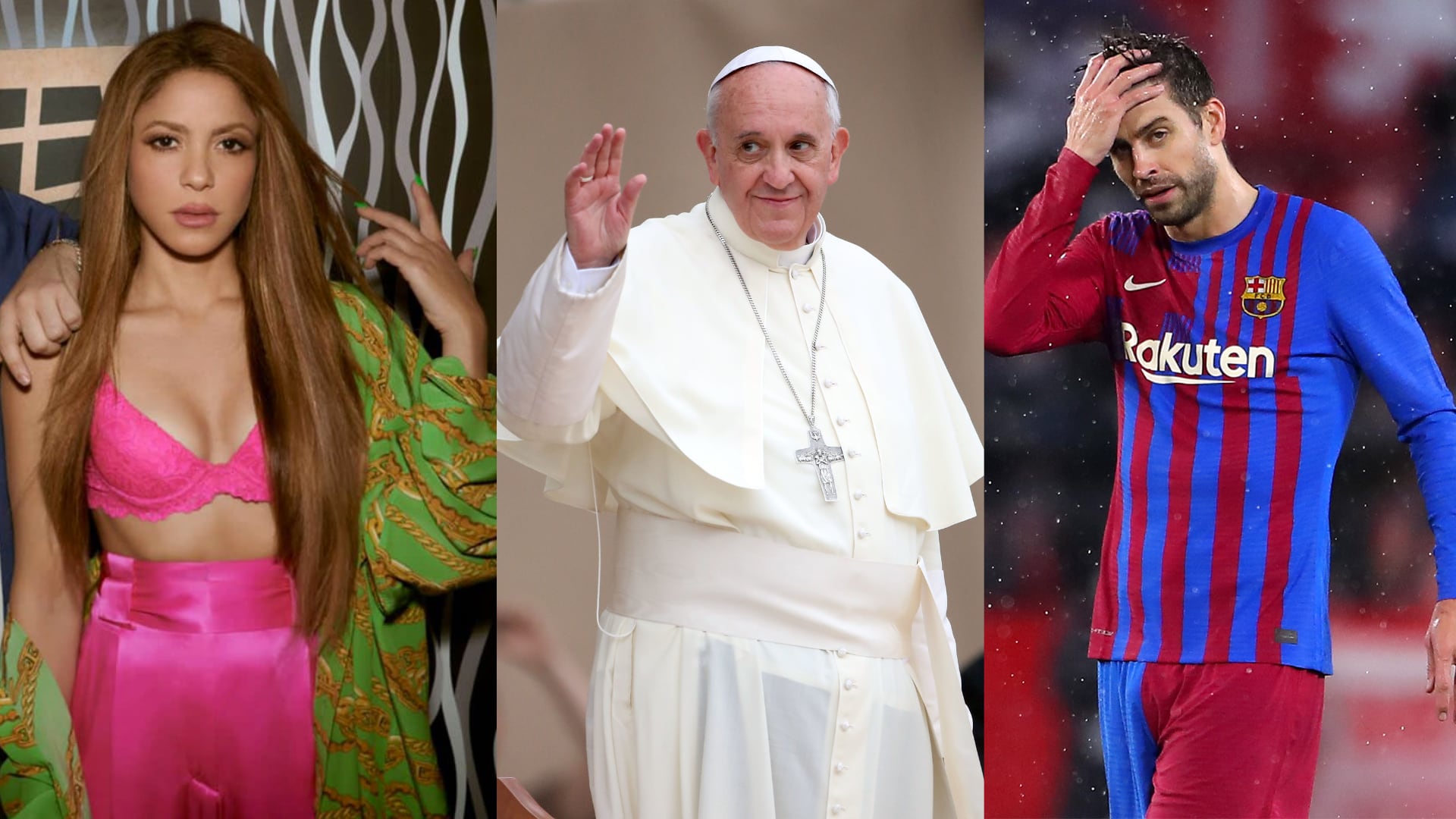 Papa Francisco, Shakira y Piqué