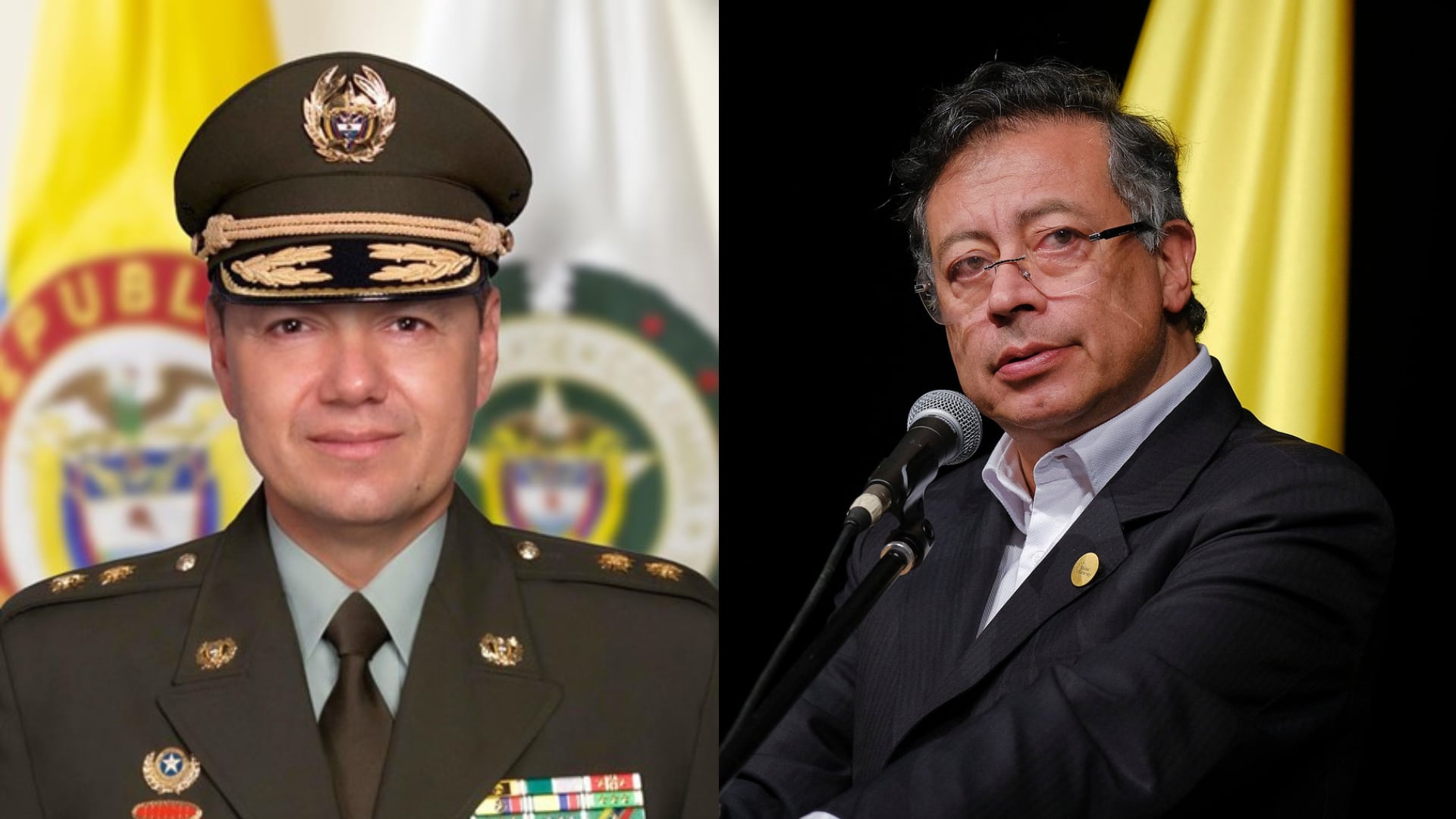 General Urrego y presidente Gustavo Petro.
