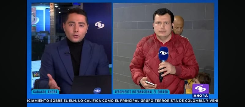 Foto de informe de Diego Urréa en Noticias Caracol.