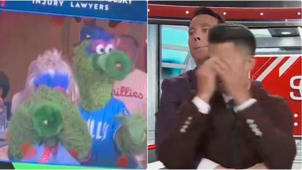 A lo Andy Byron: mascota de la MLB y presentadores de SportsCenter recrearon el momento