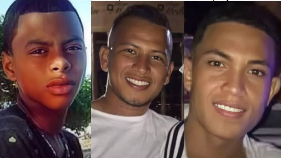 Jesús David Díaz, Carlos Alberto Ibáñez y José Carlos Arévalo, jóvenes asesinados en Chochó, Sucre.