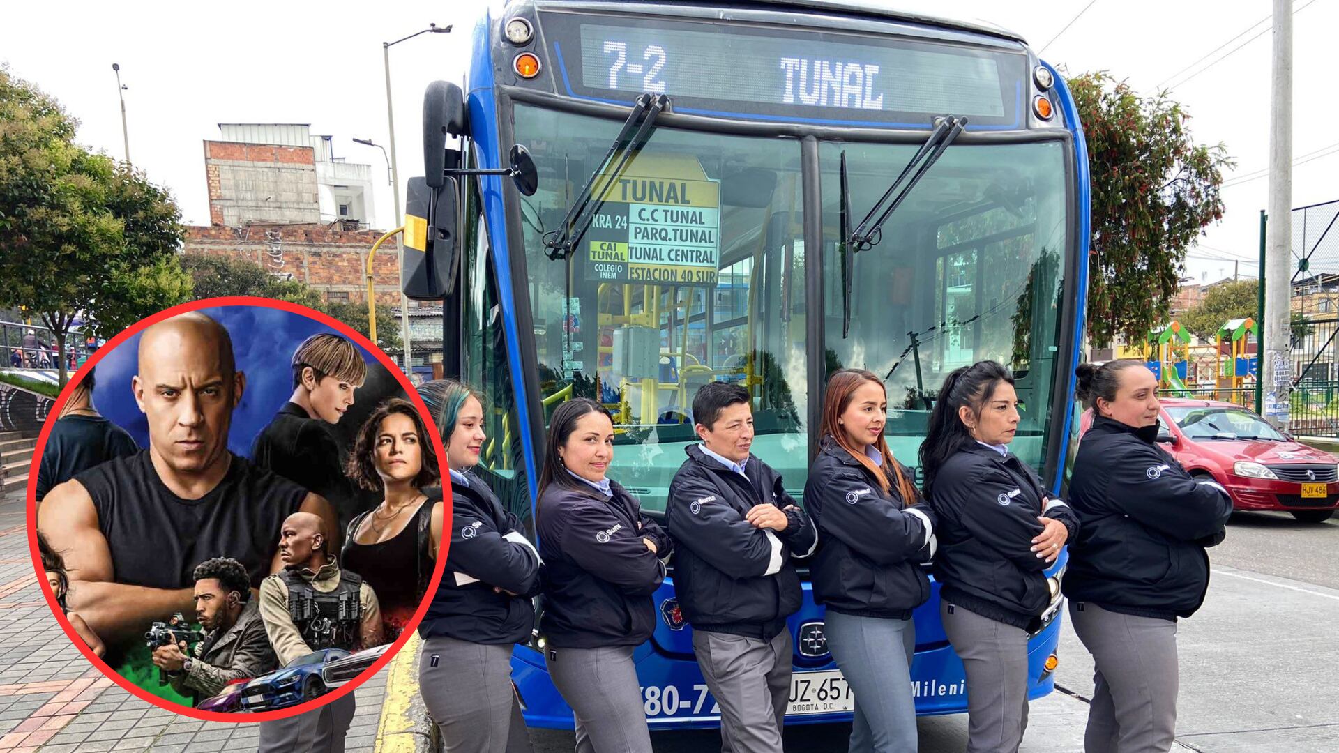 Conductor del SITP se vuelve viral por su parecido con personaje de Rápido y Furioso