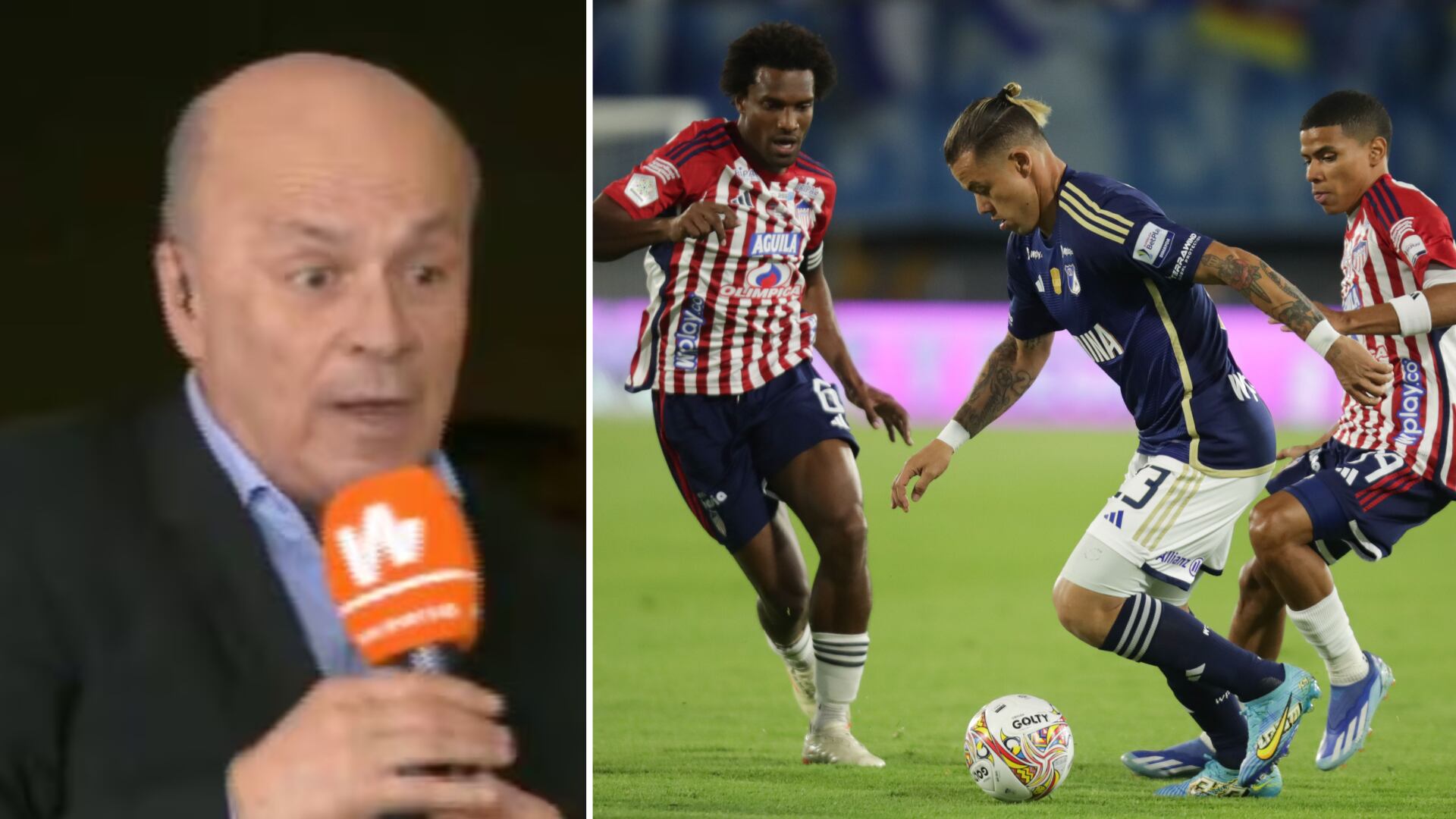 Carlos Antonio Vélez cuestionó la elección del árbitro de Junior vs Millonarios