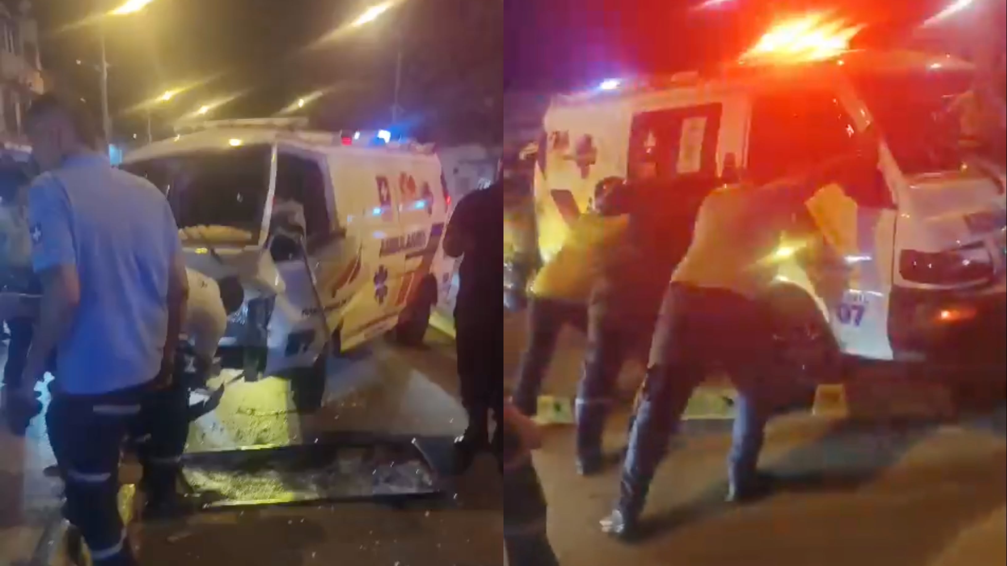 Accidente ambulancias Cali