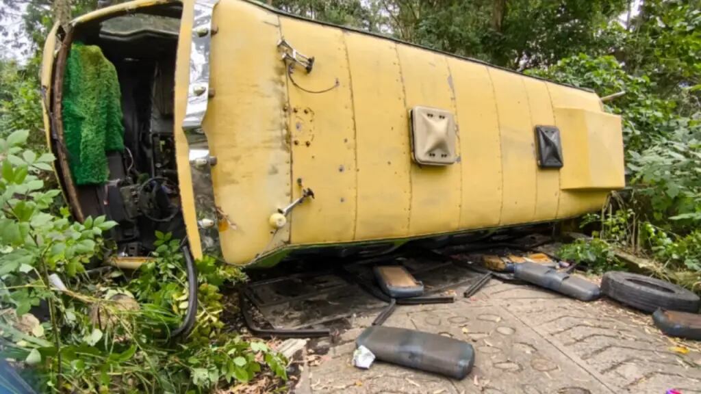 Bus accidentado.