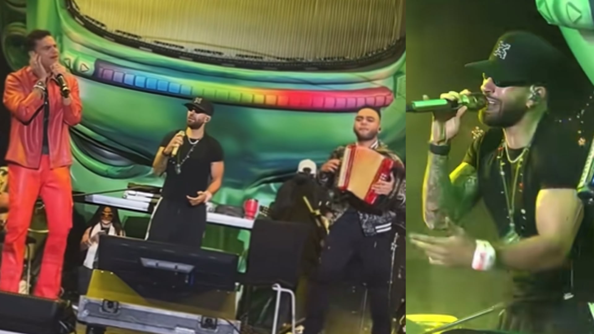 Feid dio concierto gratis en Medellín; llevó a Silvestre Dangond