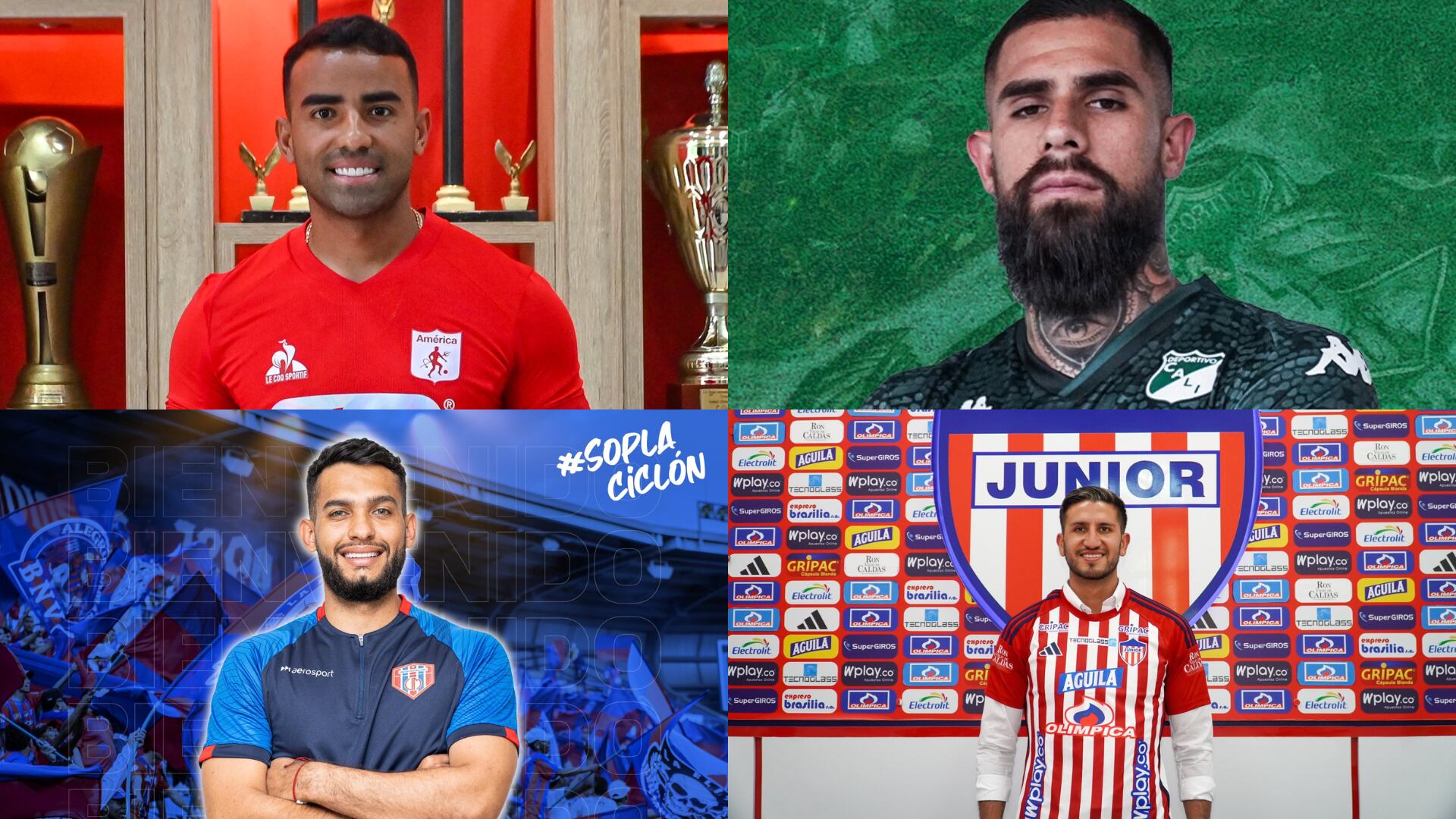 Estos son los fichajes de todos los equipos del fútbol colombiano para soñar este 2025