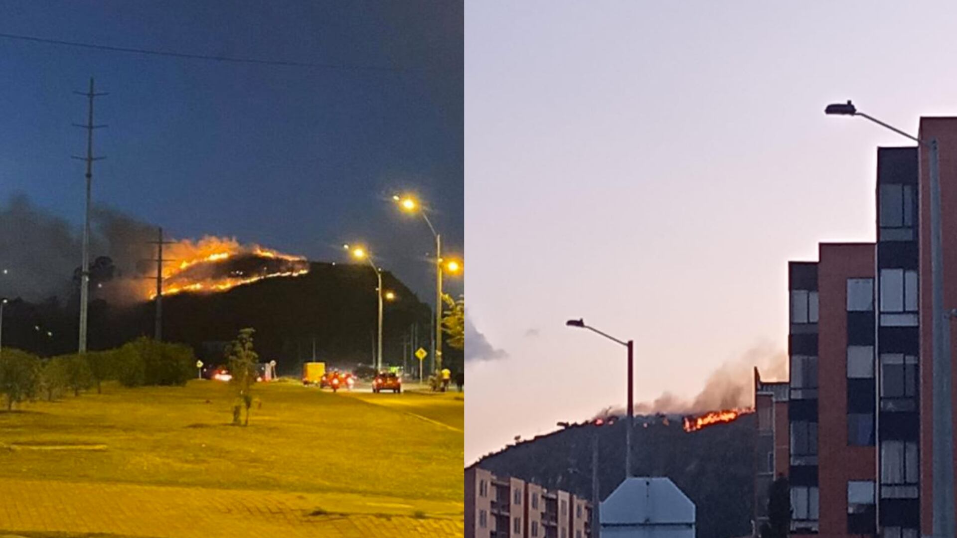 Incendio en el municipio de Soacha.