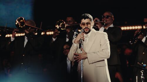 Bad Bunny primera noche de concierto en Medellín 2026.