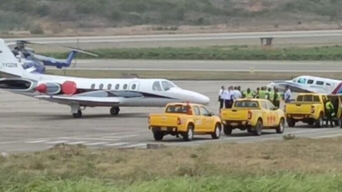 Avión venezolano que aterrizó por error en Cúcuta