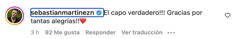 Mensaje de Sebastián Martínez a Nairo Quintana