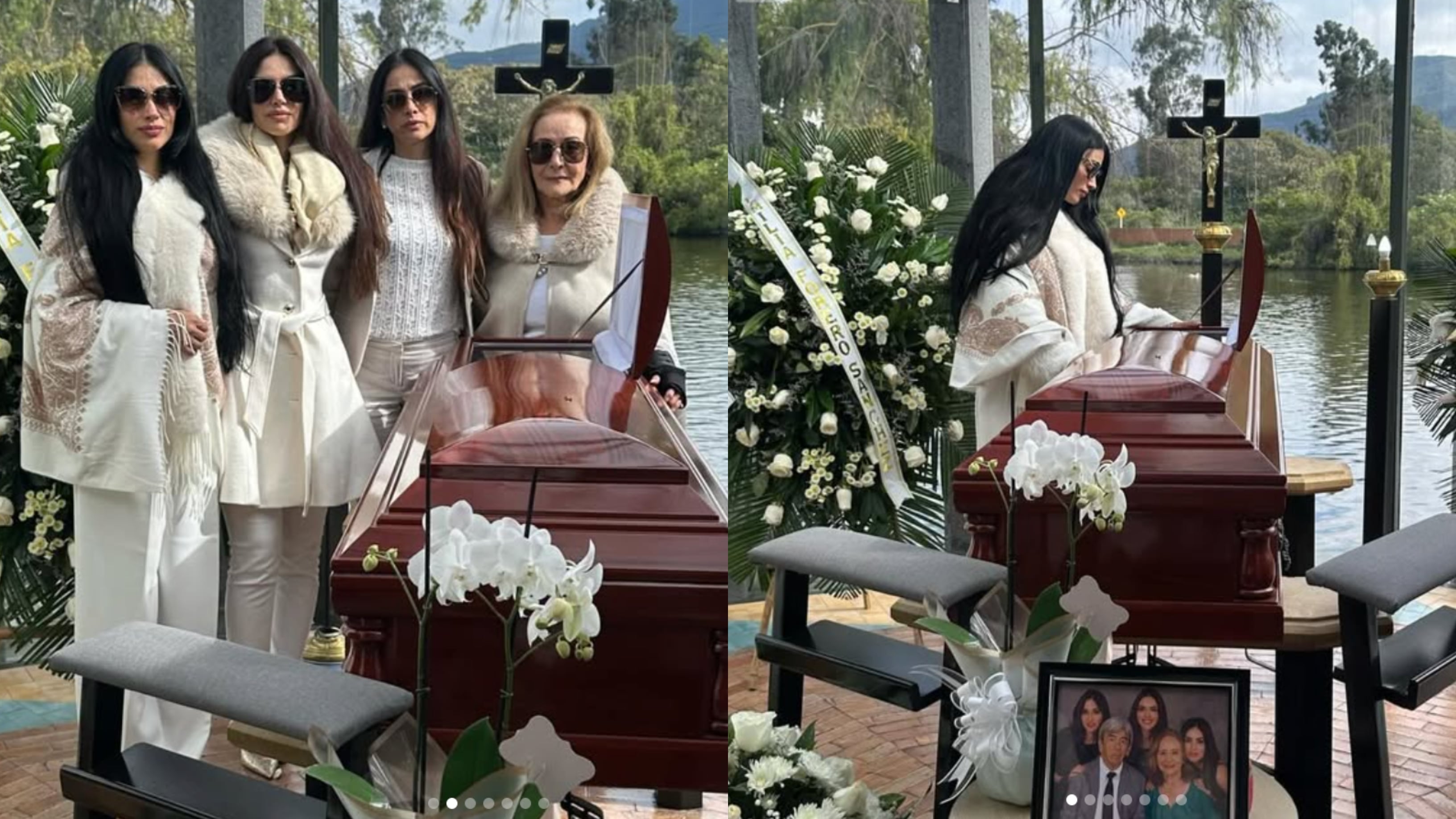 Jessica Cediel velorio de su papá