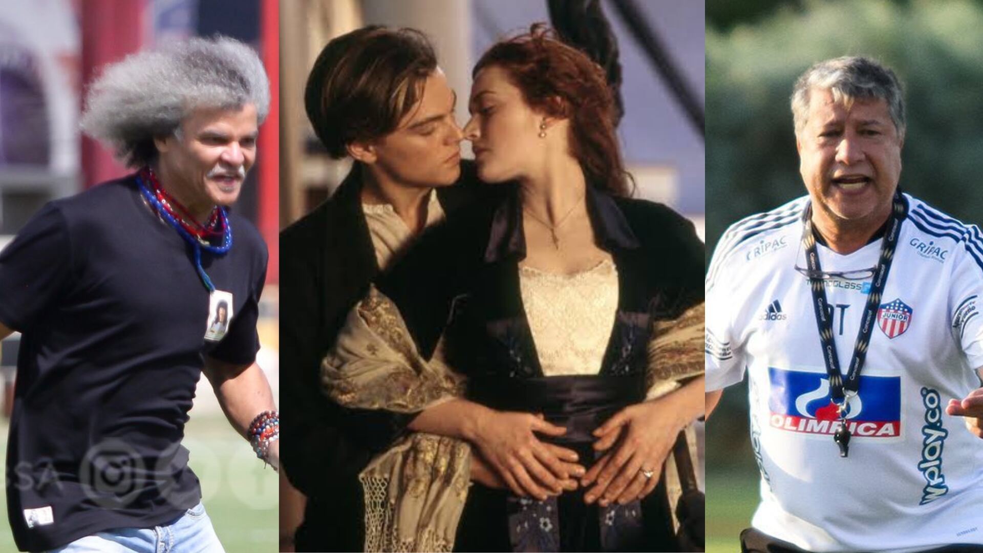 Hernán Darío Gómez y ‘El Pibe’ Valderrama emularon icónica escena de Titanic