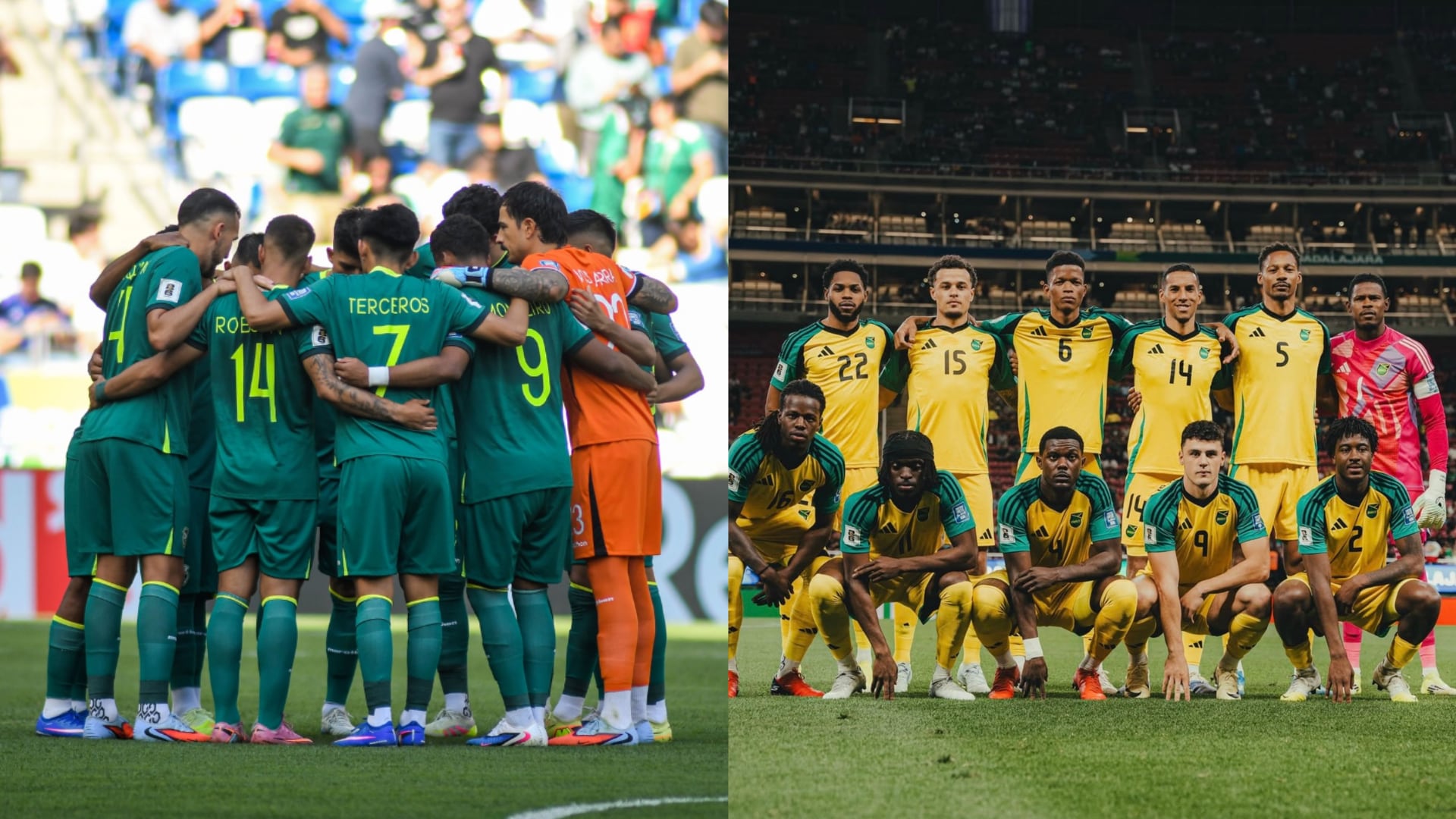 Bolivia y Jamaica - Fotos: Redes sociales de las dos confederaciones el 30 de marzo del 2026