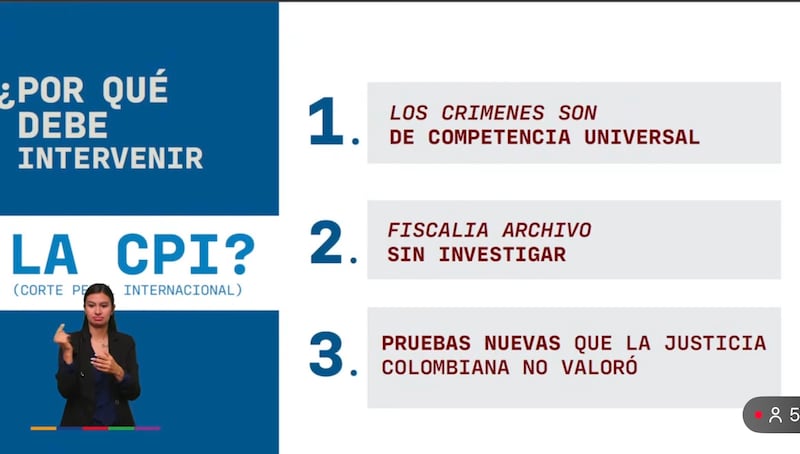 Justificaciones de la denuncia presentadas