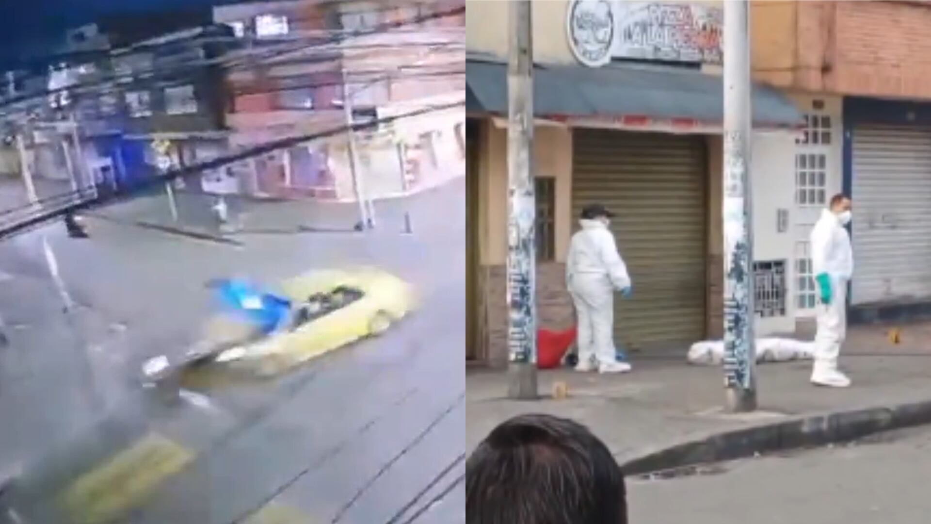 Trágico accidente en Bogotá - Fotos: Capturas de pantalla