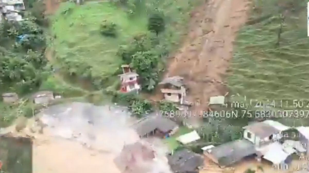 Una avalancha acabó con todo en Montebello, Antioquia.