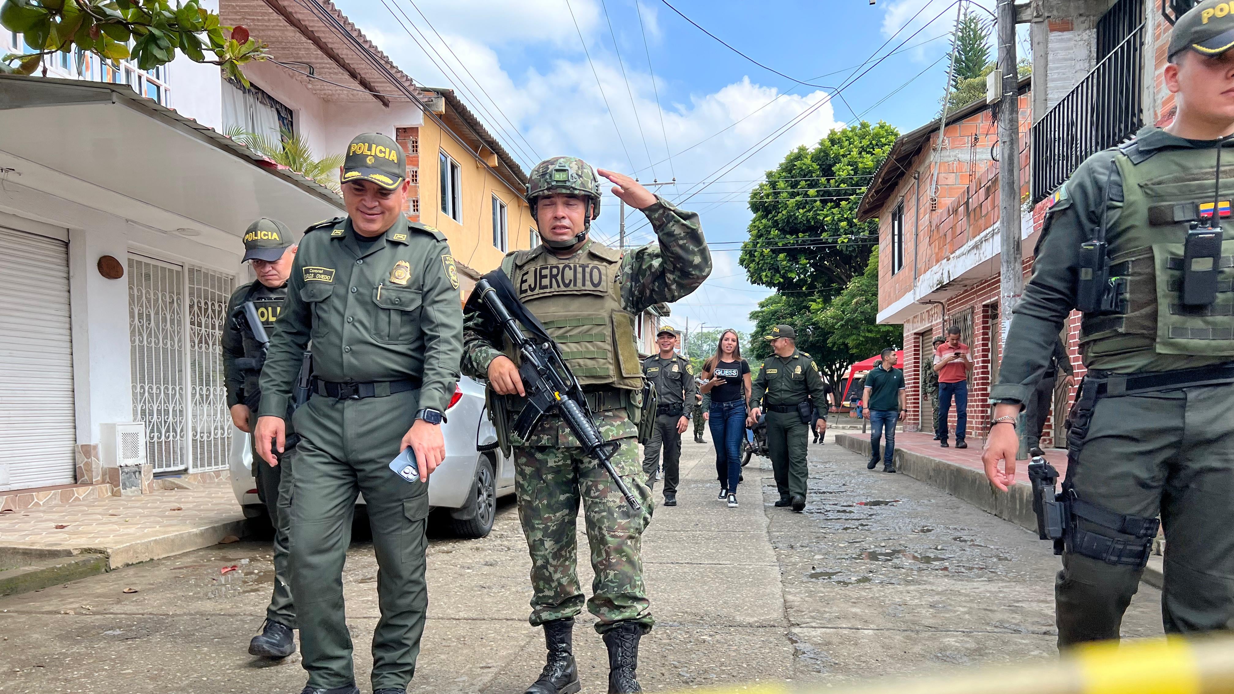 Atentado terrorista contra Estación de Policía en zona rural de Jamundí.